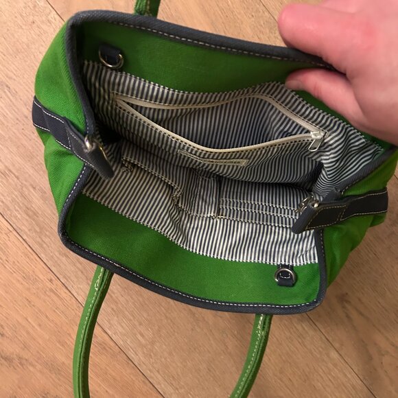 Tommy Hilfiger Blue and Green Bucket Bag - Picture 3 of 5